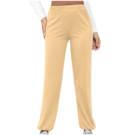 Lenpel Women's High Waisted Sweatpants Casual Workout Active Joggers Soft Cinch Bottom Lounge Athletic Pants