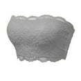thumbnail image 1 of Lenpel Women's Lace Bandeau Bra Comfortable No Underwire Stretch Push up Strapless Bralettes Seamless Tube Top Bra, 1 of 2