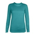 thumbnail image 1 of Lenpel Women's Long Sleeve T Shirts Casual Crew Neck Solid Color Basic Tunic Tops Fall Trendy Blouses, 1 of 5