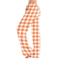 thumbnail image 1 of Lenpel Women's Pajama Pants Plus Size Comfy High Waisted Wide Leg Stretch Lounge Home Trousers Plaid Pj Bottoms, 1 of 4