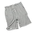 thumbnail image 1 of Lenpel Women's Pajama Shorts Soft Elastic Waist Drawstring Striped Lounge Sleep Shorts Comfy Pj Bottoms with Pockets, 1 of 3