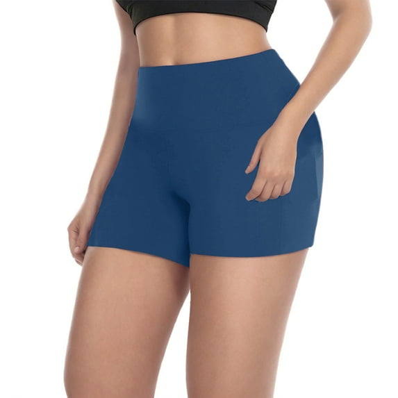 Lenpel Women's Plus Size Biker Shorts High Waisted Seamless Stretchy Workout Yoga Shorts Athletic Shorts