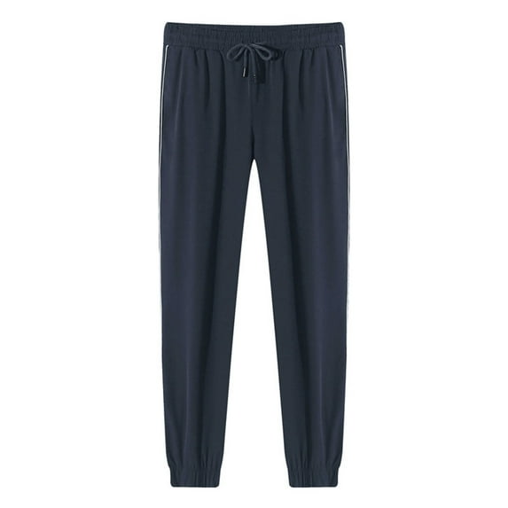 Lenpel Women's Plus Size Joggers Lightweight Elastic Waist Drawstring Tapered Workout Lounge Trousers Athletic Hiking Pants