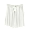 thumbnail image 1 of Lenpel Women's Plus Size Pajama Shorts Lightweight Drawstring Elastic Waist Soft Comfy Lounge Sleep Shorts Modal Pj Bottoms, 1 of 5