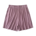 thumbnail image 1 of Lenpel Women's Plus Size Pajama Shorts Lightweight Elastic Waist Soft Comfy Lounge Sleep Shorts Cozy Pj Bottoms, 1 of 7