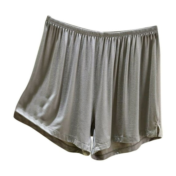 Lenpel Women's Plus Size Pajama Shorts Lightweight Elastic Waist Soft Comfy Sleep Lounge Shorts Cozy Pj Bottoms