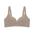 thumbnail image 1 of Lenpel Women's Push up Bras Comfortable No Underwire Supportive Lift T Shirt Bralettes Seamless Everyday Bras, 1 of 6