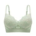 thumbnail image 1 of Lenpel Women's Push up Bras Comfortable Wireless Full Coverage Padded Supportive Lace Bralettes Soft Cotton Bras, 1 of 2