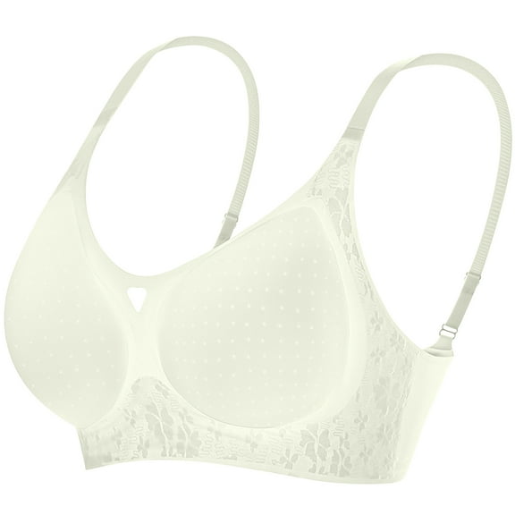 Lenpel Women's Seamless Bras Soft Comfortable Wirefree Lightly Padded Lift Push up Bralettes Full Coverage T Shirt Bras