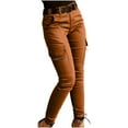 thumbnail image 1 of Lenpel Women's Skinny Cargo Pants Lightweight Travel Hiking Joggers High Waisted Tapered Casual Athletic Pants, 1 of 5