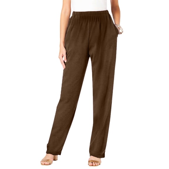 Lenpel Women's Straight Leg Sweatpants Elastic High Waisted Soft Comfy Lounge Pants Athletic Casual Trousers with Pockets