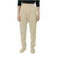 thumbnail image 1 of Lenpel Women's Sweatpants Loose Elastic High Waisted Solid Color Tapered Leg Footed Lounge Pants Soft Casual Joggers(Beige,Medium), 1 of 7