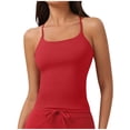 thumbnail image 1 of Lenpel Women's Tank Tops Seamless Scoop Neck Spaghetti Strap Slim Sleeveless Workout Tops Cami Athletic Yoga Shirts, 1 of 4