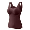 thumbnail image 1 of Lenpel Women's Thermal Tank Tops with Built in Bra Seamless Sleeveless Undershirts Warm Camisole Base Layer, 1 of 1