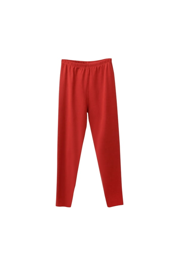 Women's Thermal Underwear Buttoms Plus Size Elastic High Waisted Fleece Warm Pants Soft Cozy Base Layer