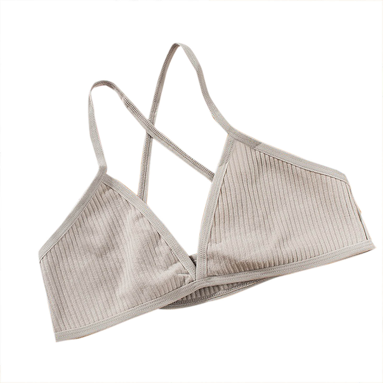 Lenpel Women's Triangle Bralettes Comfortable Wireless Unlined V Neck ...