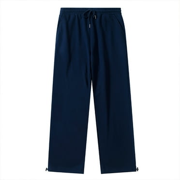 Lenpel Women's Winter Warm Sweatpants Elastic High Waisted Drawstring Trousers Thermal Wide Leg Lounge Pants