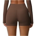 thumbnail image 1 of Lenpel Women's Workout Boyshorts Seamless High Waisted Athletic Yoga Shorts Running Biker Shorts, 1 of 6