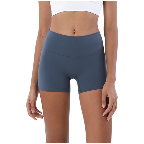 Lenpel Workout Shorts for Women High Waisted Stretchy Running Gym Yoga Shorts Booty Biker Shorts