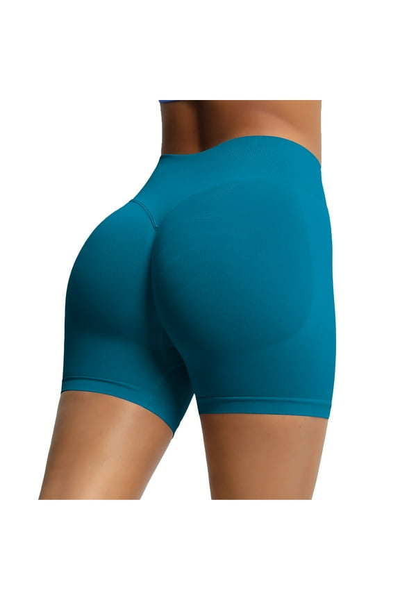 Workout Shorts for Women Seamless High Waisted Scrunch Butt Lifting Gym Yoga Shorts Booty Biker Shorts