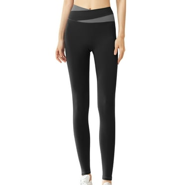 Lenpel Yoga Leggings for Women Crossover High Waisted Cycling Stretchy Athletic Trousers Trendy Running Workout Pants