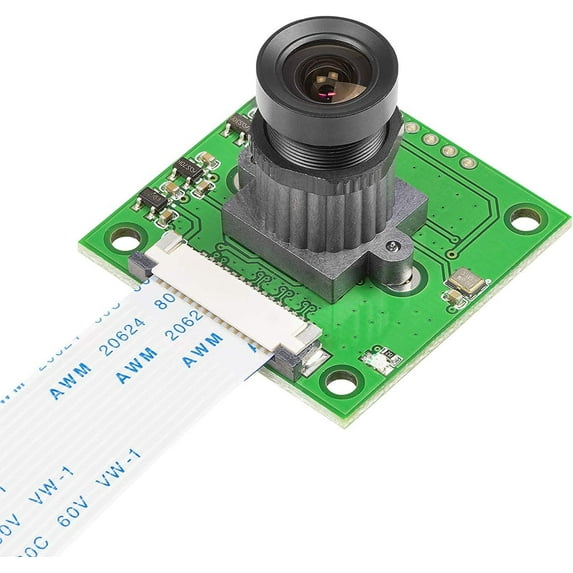 Lens Board OV5647 Sensor for Raspberry Pi Camera, Arducam Adjustable and Interchangeable Lens M12 Module, Focus and Angle Enhancement for Raspberry Pi 4/3/3 B+