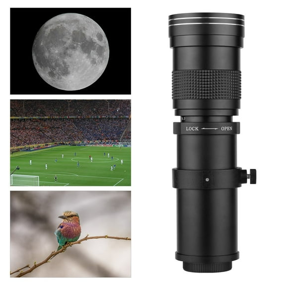 Lens Camera MF Super Telephoto Zoom Lens F/8.3-16 420-800mm T2 Mount With M-mount Adapter Ring 1/4 Thread Replacement For  M M2 M3 M5 M6  II M10 M50 M100 M200 Cameras