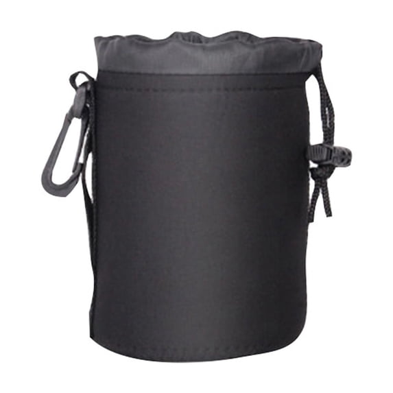Lens Case Black Thick Neoprene Large Camera Lens Case Four Sizes for Large DSLR, Protective Pouch for Camera Lenses, Style B