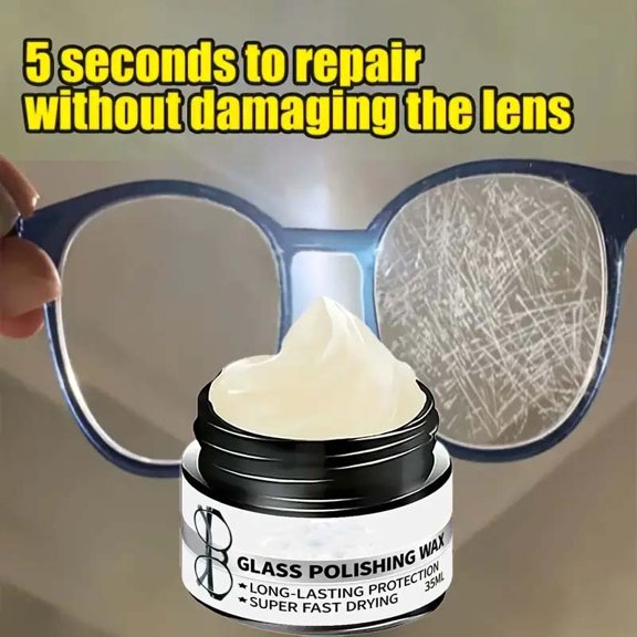 Lens Cleaner, Scratch Remover, Optical Tool, Polishing Paste, Fast Acting for Glasses Camera Watch Phone, Daily Cleaning