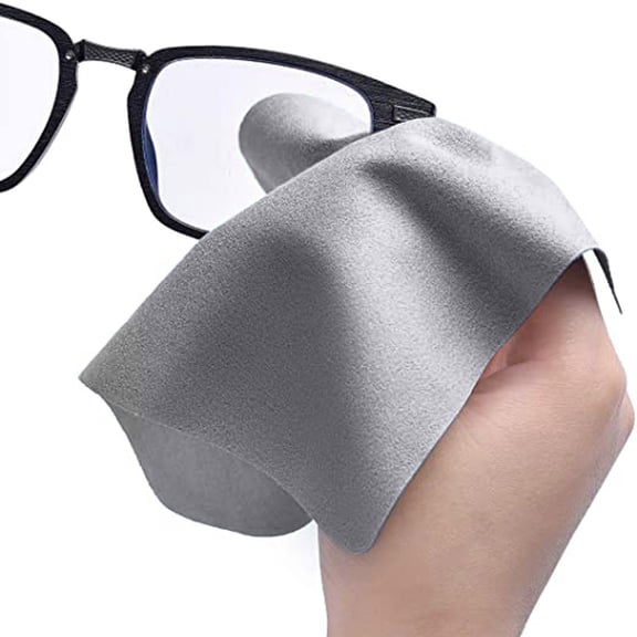 Lens Cleaning Cloth, Glasses Cleaning Cloths,Eyeglass Lens Cleaner,Eyeglasses, Camera, VR/AR Headset, and Screen Cleaner,5.9x7.0 Inch,1 Pcs, Premium Cloth for Glasses, Lens, Screens(Grey)
