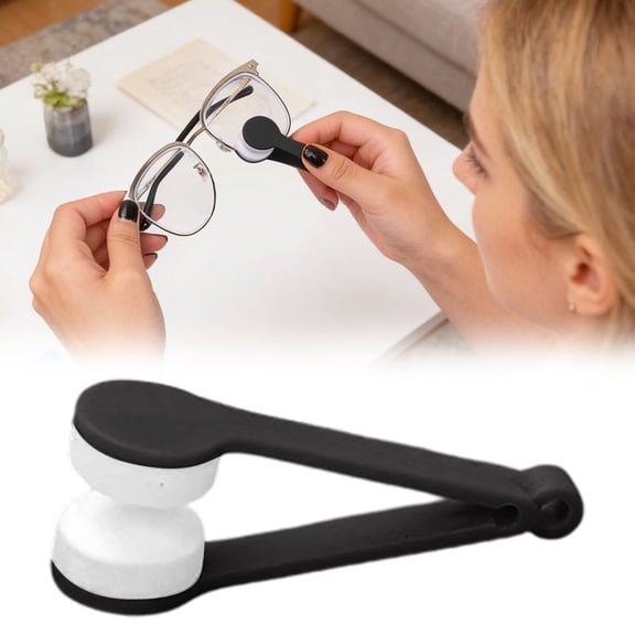 Lens Cleaning Tool with Microfiber Pliers and Soft Brush for Glasses and All Optical Portable Reusable Kit