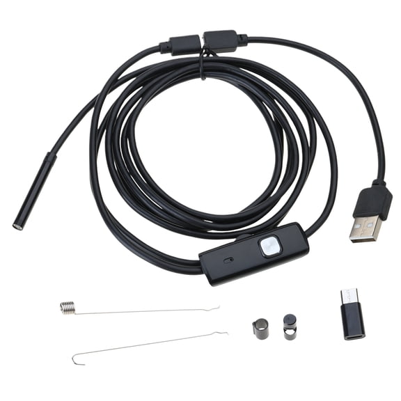 Lens Endoscope Camera with 6 Adjustable LED Lights USB Borescope Waterproof Snake Camera Industrial Inspection