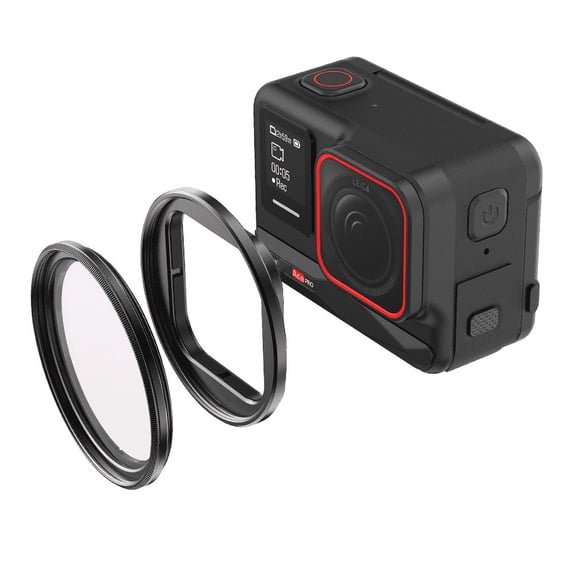 Lens Filter Holder for insta360 Ace Pro/ACE Protective Frame Metal Camera Filter Holder Compatible with 49mm filters