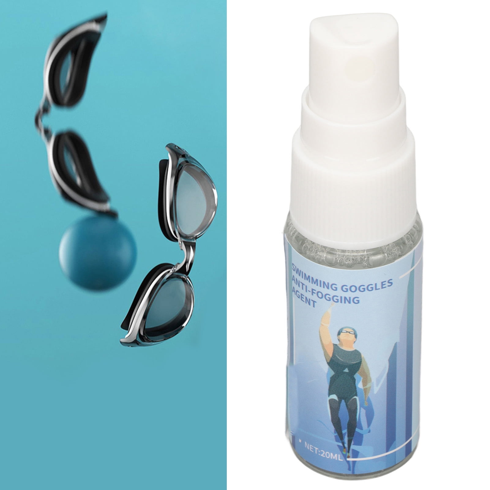 Lens Fog Spray, HD Prevent Fogging Portable 20ml Glass Cleaner Fog