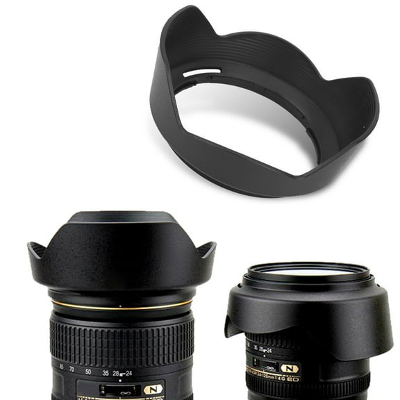 Lens Hood, Plastic Black for Nikon AF-S Camera