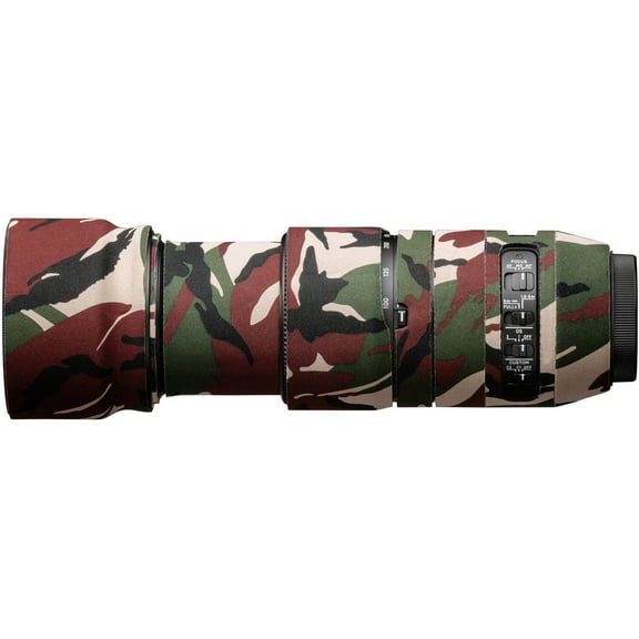easyCover Lens Oak Neoprene Cover for Sigma 100-400mm f/5-6.3 DG DN OS Contemporary Lens, Green Camouflage