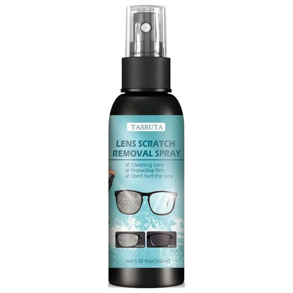 Lens Scratch Removal Spray, 3.3Oz Scratch Remover for Sunglasses, Lens Scratch Remover, Glasses Lens Cleaning Spray for Sunglasses Screen Cleaning Tool