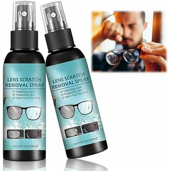 Lens Scratch Removal Spray, Eye Glass Cleaners Spray, Eyeglass Scratch Remover, Eyeglass Cleaning Tools for Lenses Screens