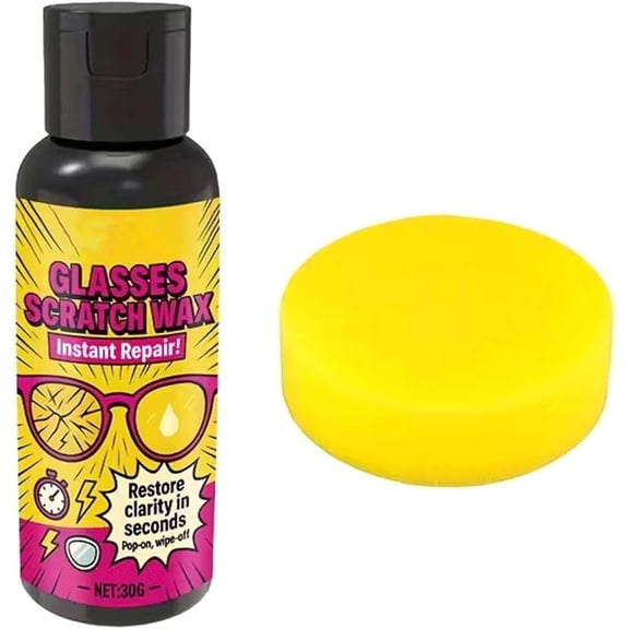 Lens Scratch Removal Spray, Eyeglass Windshield Glass Repair Solution, Lens Scratch Remover,Glasses Cleaner Spray For Sunglasses Screen Cleaner Kits,New Glass Scratch Repair Liquid 30ml