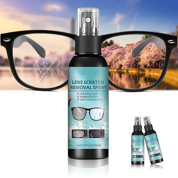 Lens Scratch Remover, 100ml Eyeglass Scratch Remover, Scratch Remover for Eyeglasses, Glasses Scratch Remover, Lens Scratch Remover for Eye Glasses