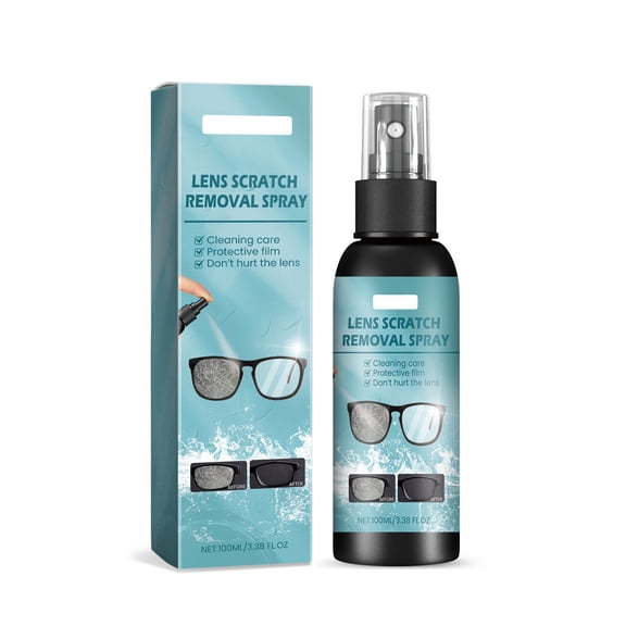 Lens Scratch Repair Liquid for Eyeglasses, Fast-Acting Formula for Sunglasses and Camera Lenses, Anti-Fog Coating Safe, 100ml Restoration Kit
