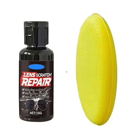 Lens Scratch Repair Wax - Fast-Acting Formula for Eyeglasses, Sunglasses, Camera Lenses, and Phone Screens, Removes Fine Scratches with Protective Coating
