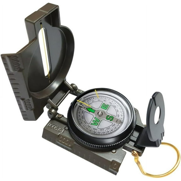 Lensatic Compass Hiking Backpacking Compass Orienteering Compass Camping Navigation - Boy Scout Compass for Kids Professional Field Compass for Map Reading