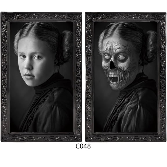 Lenticular Changing Picture Frame Classic Rectangular Design with Vintage Style for Home Wall Hanging Decoration Artwork