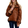 thumbnail image 1 of Lentta Womens Oversized Hooded Puffer Quilted Jacket for Women Lightweight Warm Padded Hoodies Coat, 1 of 7