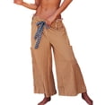 thumbnail image 1 of Lentta Women's Striped Wide Leg Pants Casual Drawstring Lounge Trousers with Pockets, 1 of 7