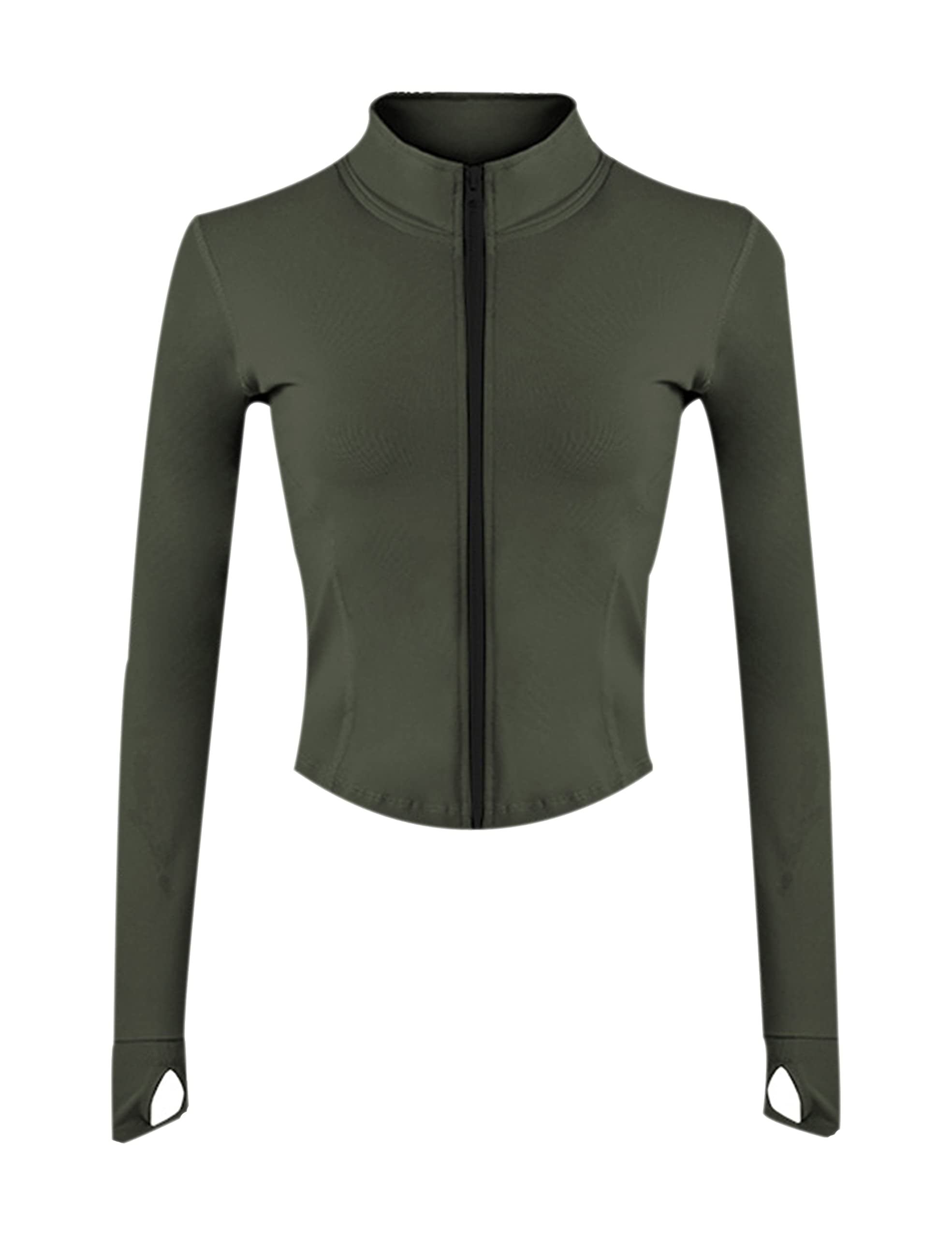 Lentta Womens White Cropped Slim Athletic Yoga Workout Track Sports Zip ...