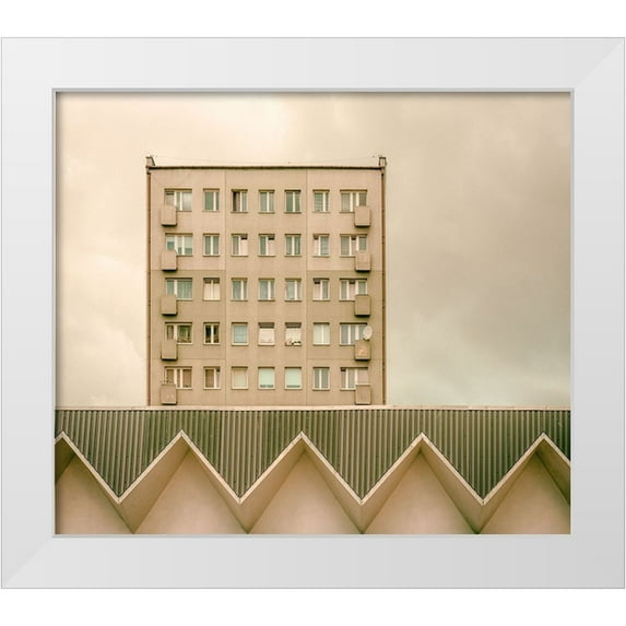 Lenzen, Klaus 23x20 White Modern Wood Framed Museum Art Print Titled - Urban Architectur