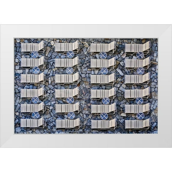 Lenzen, Klaus 24x17 White Modern Wood Framed Museum Art Print Titled - Geometrical