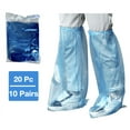 thumbnail image 1 of Leo 20 piece 10 pairs shoes & long Boots cover - Disposable Long Boots Shoes Cover slip resistant Durable Material for carpet, rain, mud, snow., 1 of 5